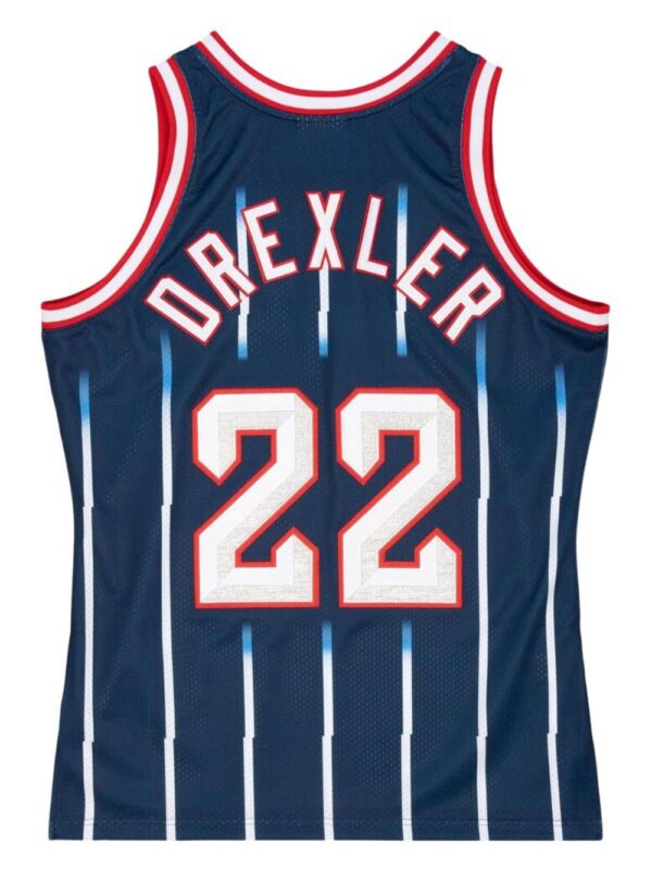 "NBA Houston Rockets 96 Clyde Drexler" authentic road jersey
