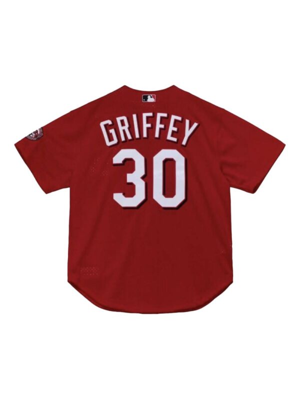 ⁦"MLB Reds 2000 Ken Griffey Jr" authentic batting practice jersey⁩ - الصورة ⁦2⁩