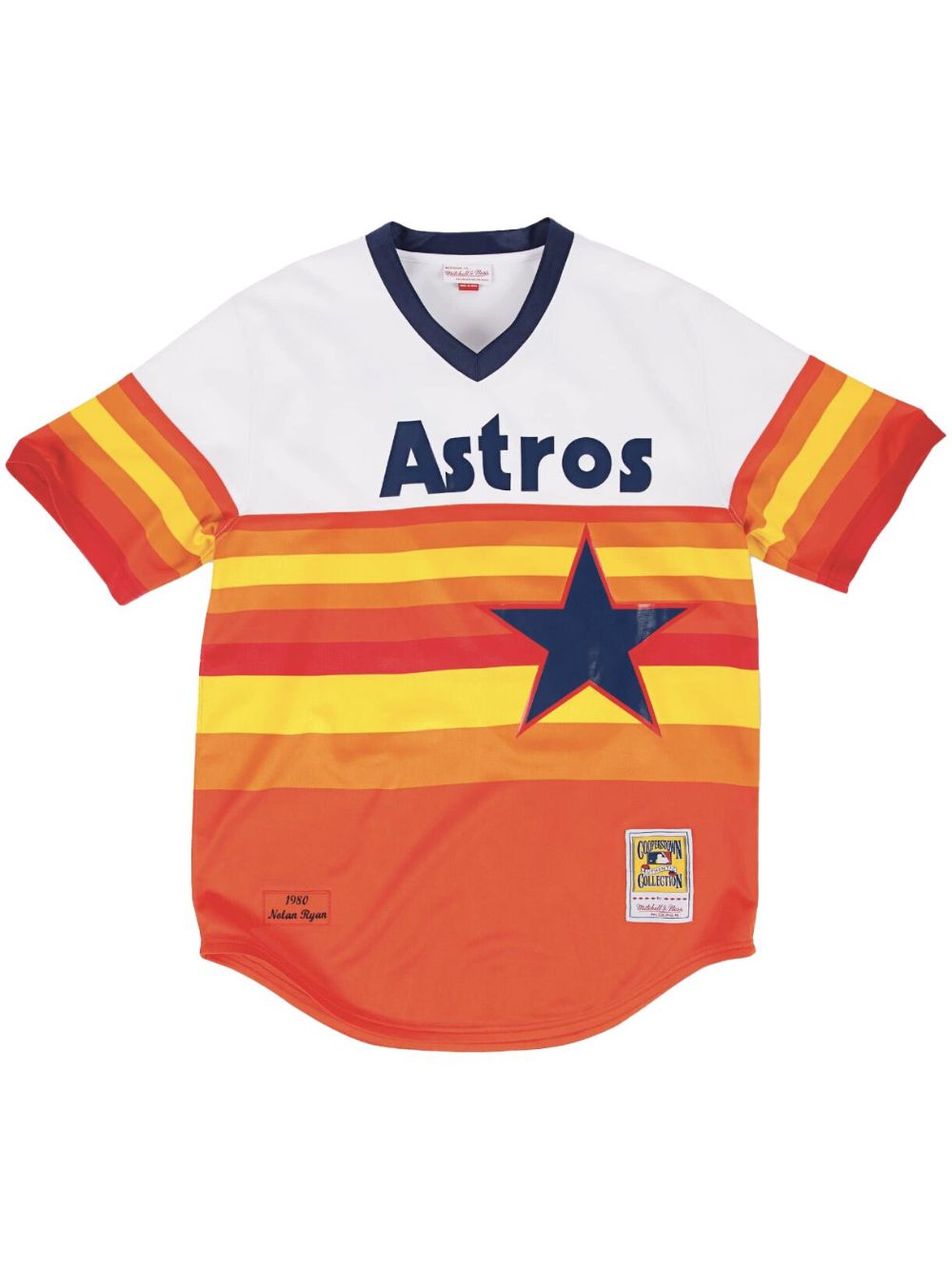“MLB Houston Astros 80 Nolan Ryan” home jersey