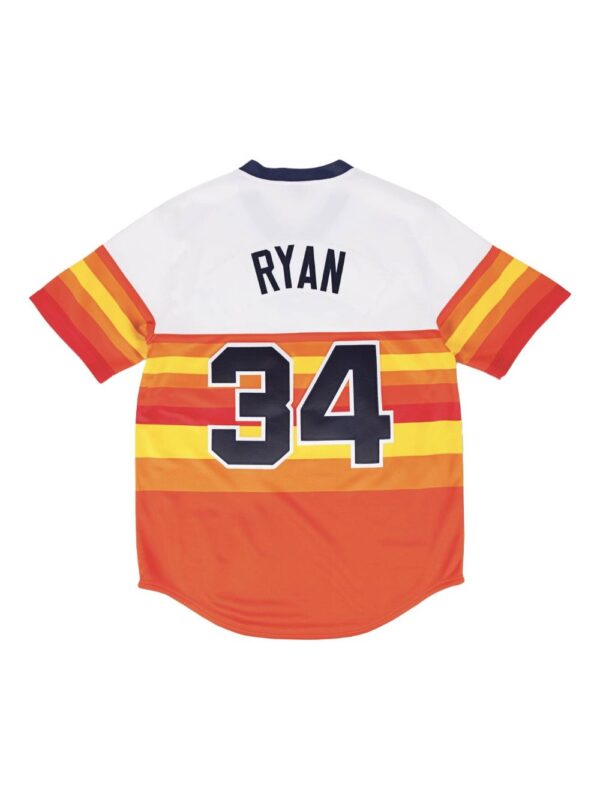 ⁦"MLB Houston Astros 80 Nolan Ryan" home jersey⁩ - الصورة ⁦3⁩