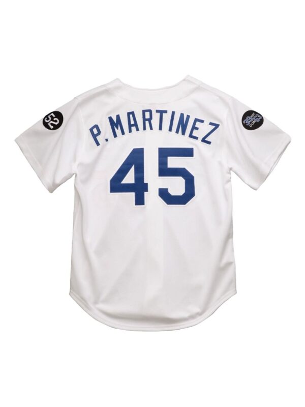 ⁦"MLB Los Angeles Dodgers 1993 Pedro Martinez" Authentic jersey T-shirt⁩ - الصورة ⁦2⁩