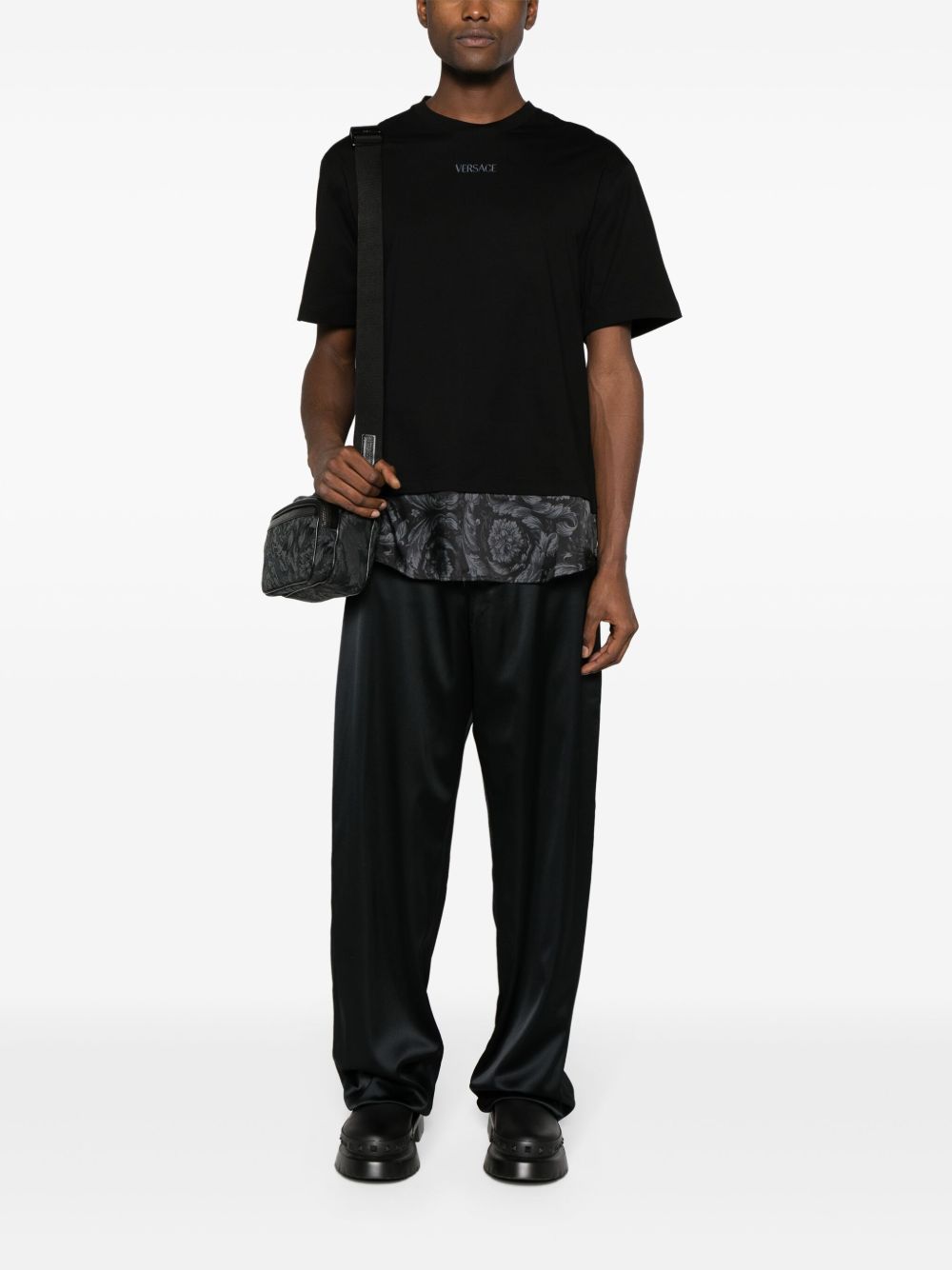Barocco-print cotton T-shirt