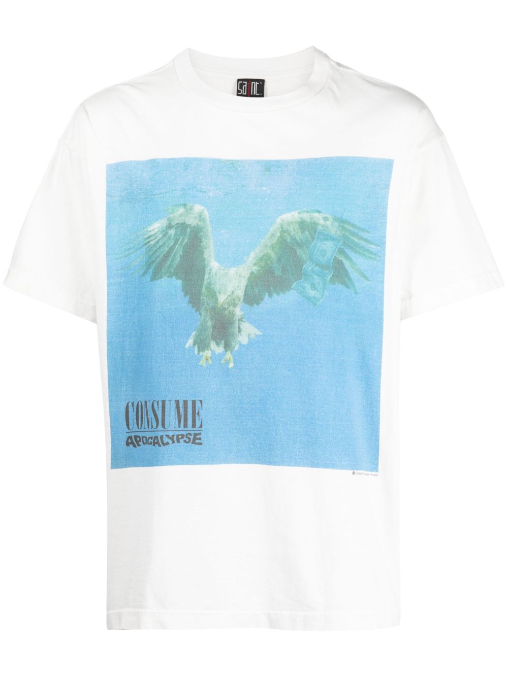 Consume graphic-print cotton T-shirt