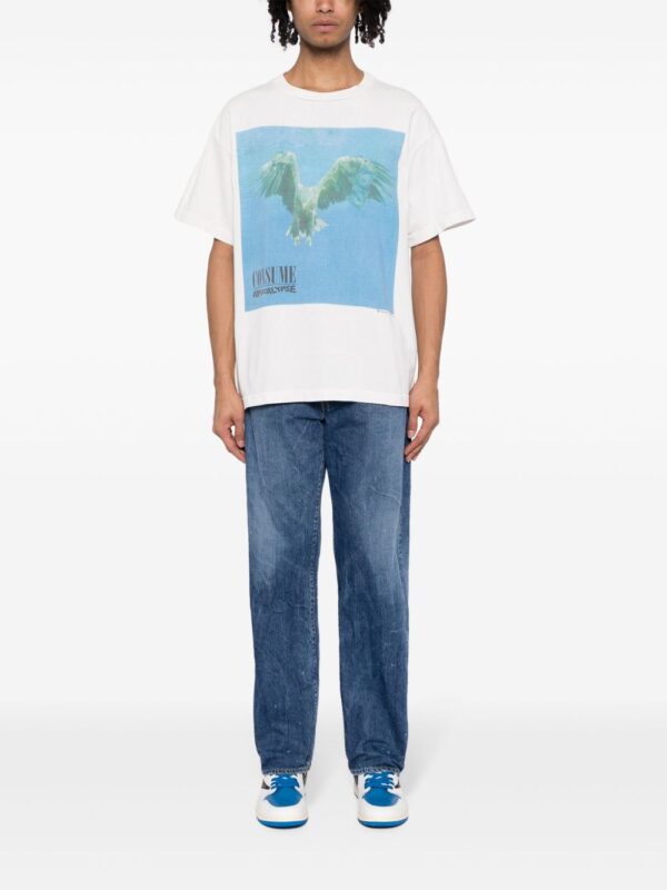 ⁦Consume graphic-print cotton T-shirt⁩ - الصورة ⁦4⁩