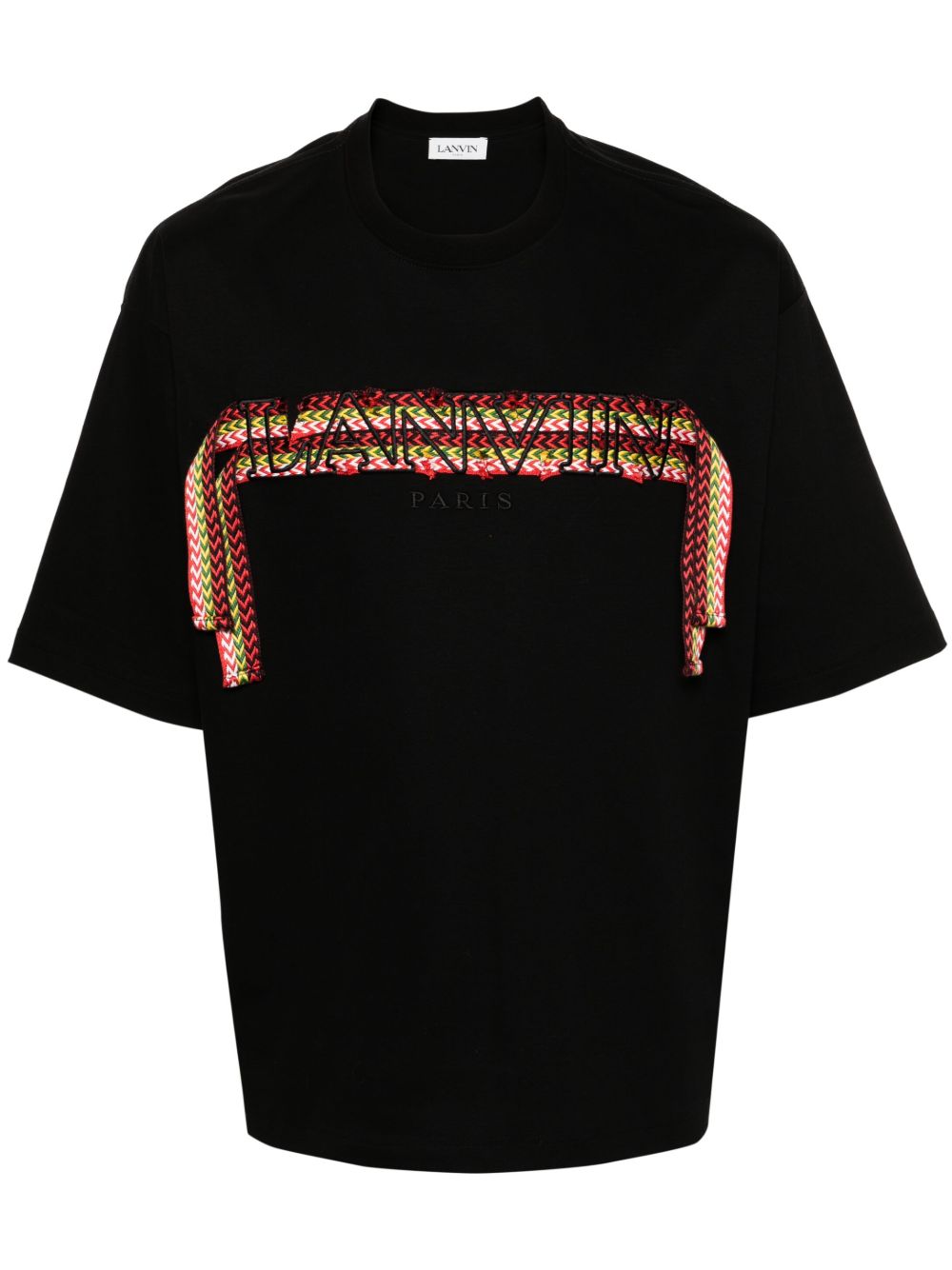 curb lace-detailed cotton T-shirt