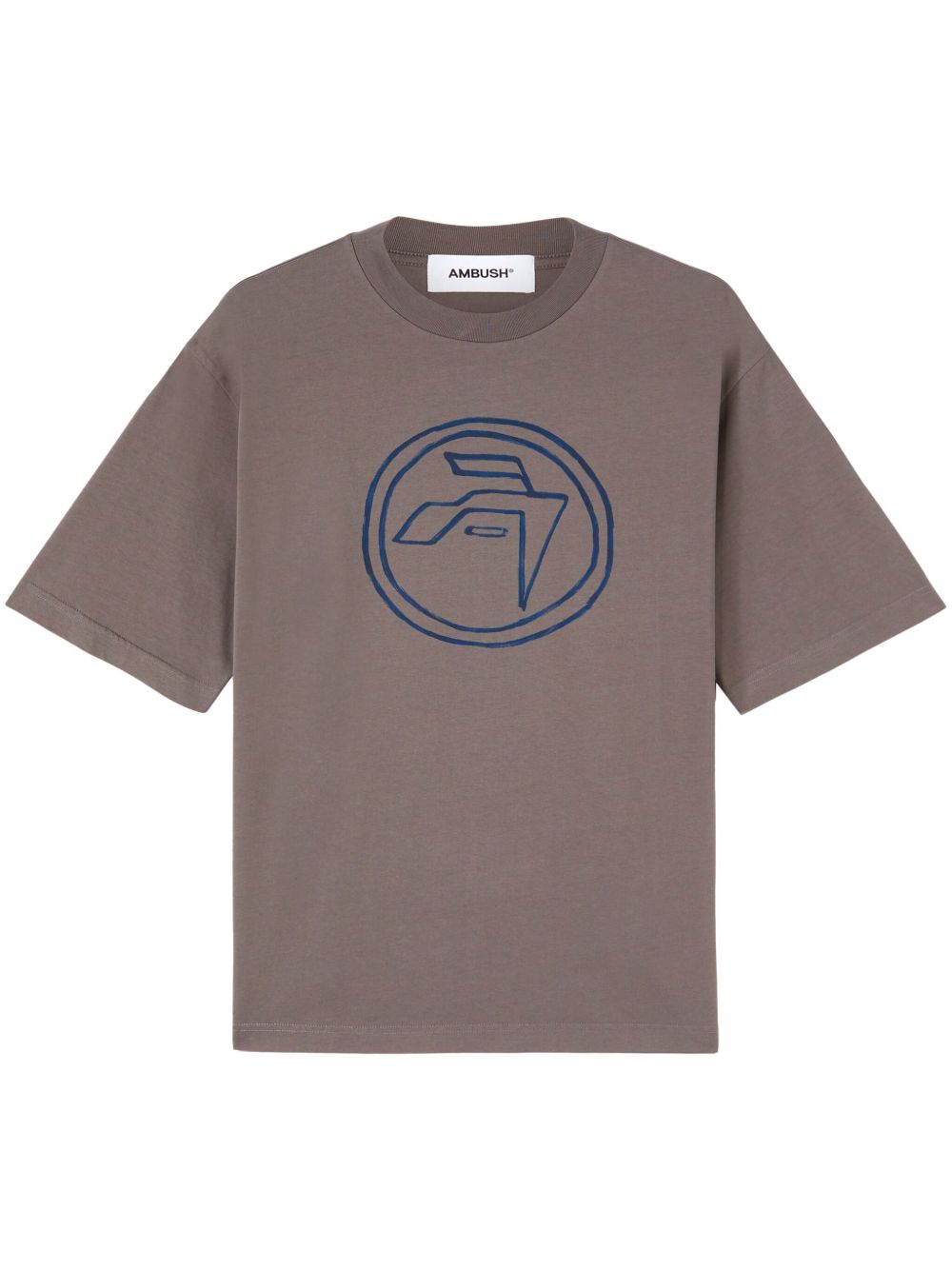 emblem-print organic-cotton T-shirt