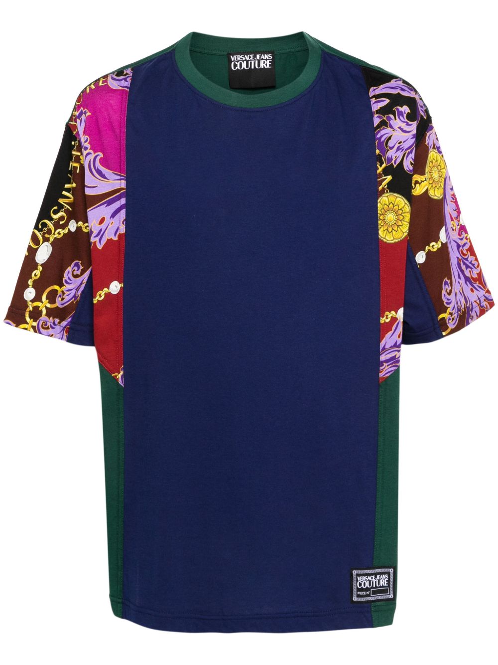 chain-print cotton T-shirt