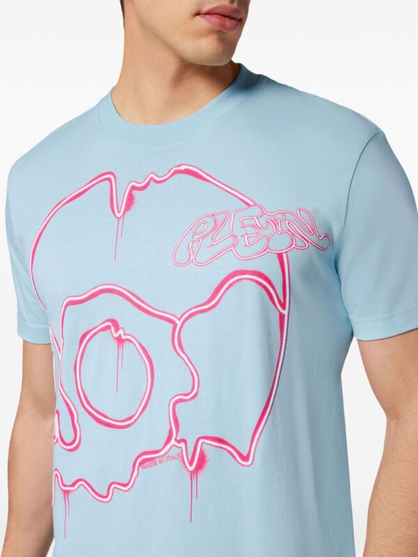 ⁦Dripping Skull graphic-print T-shirt⁩ - الصورة ⁦2⁩