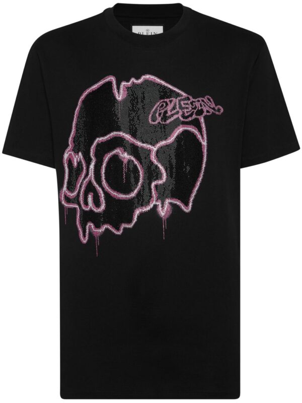 ⁦Dripping Skull cotton T-shirt⁩ - الصورة ⁦3⁩
