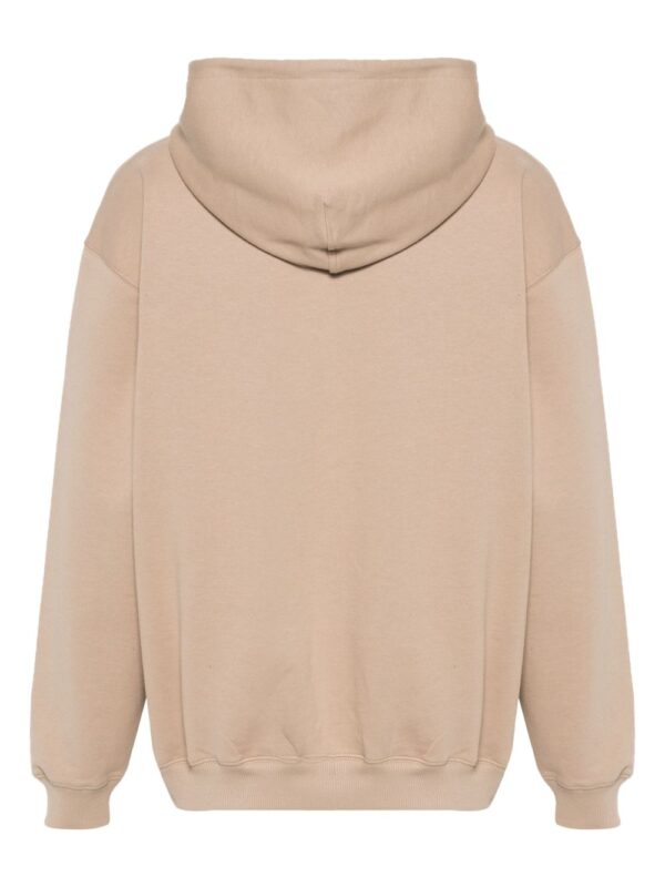⁦logo-print cotton hoodie⁩ - الصورة ⁦2⁩