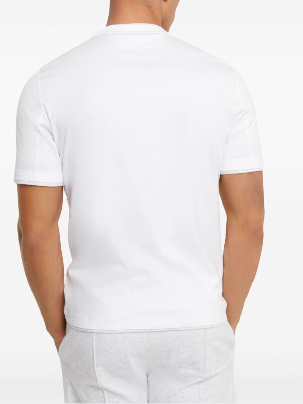 ⁦double-layer cotton T-shirt⁩ - الصورة ⁦2⁩
