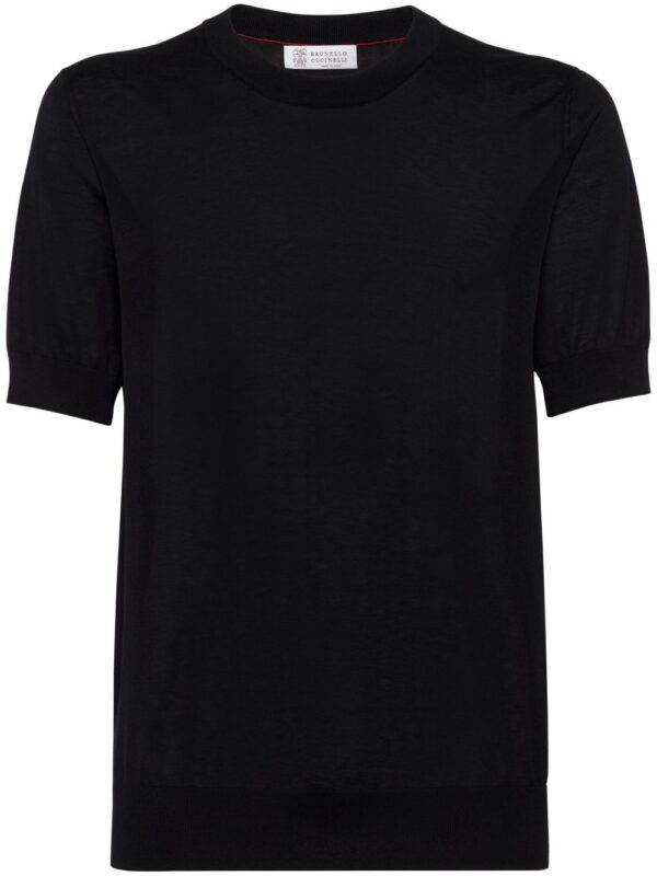 cotton-silk blend T-shirt