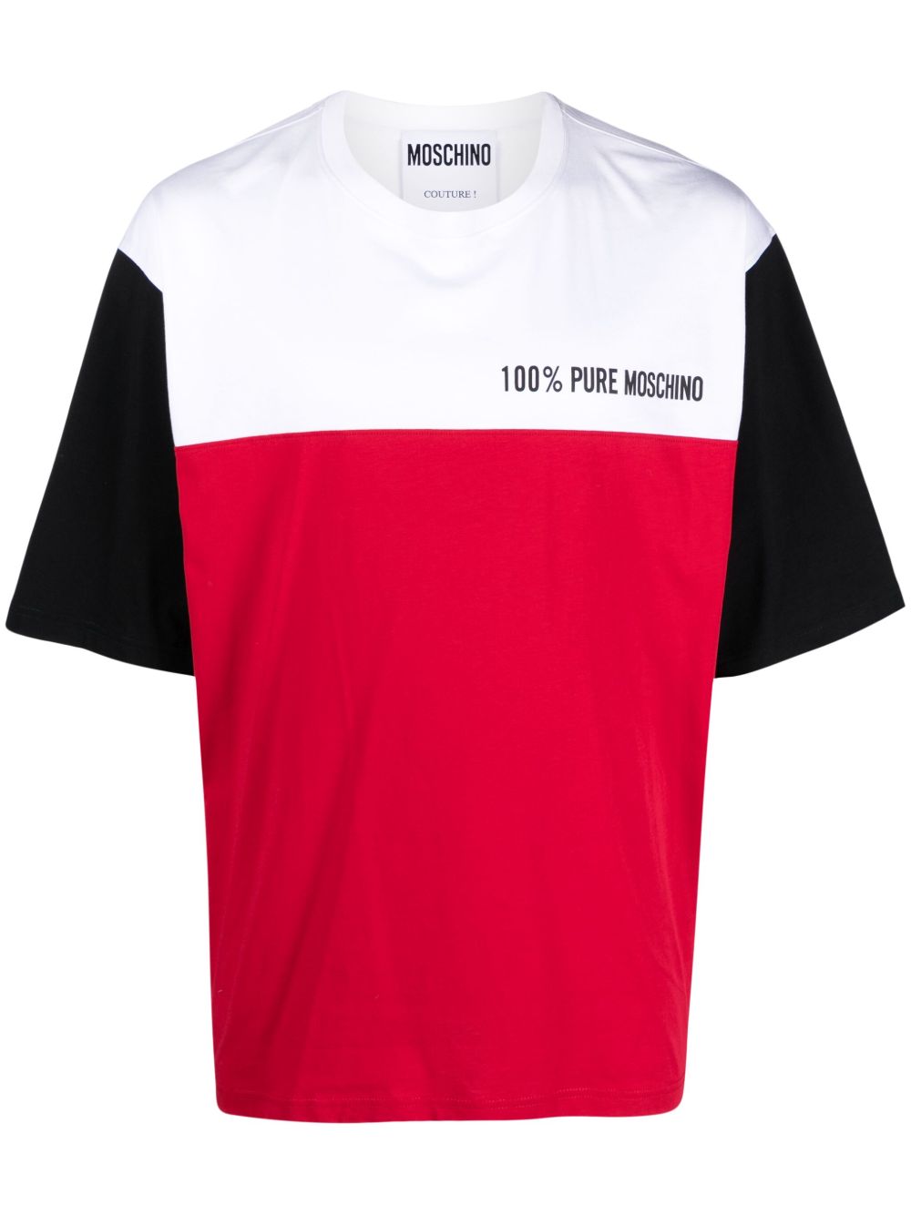 colour-block organic-cotton T-shirt