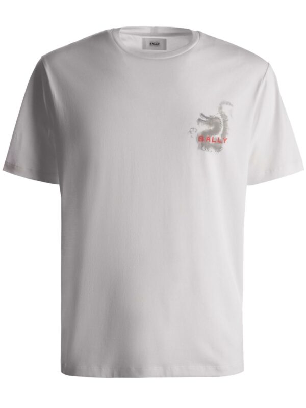 dragon-print organic cotton T-shirt