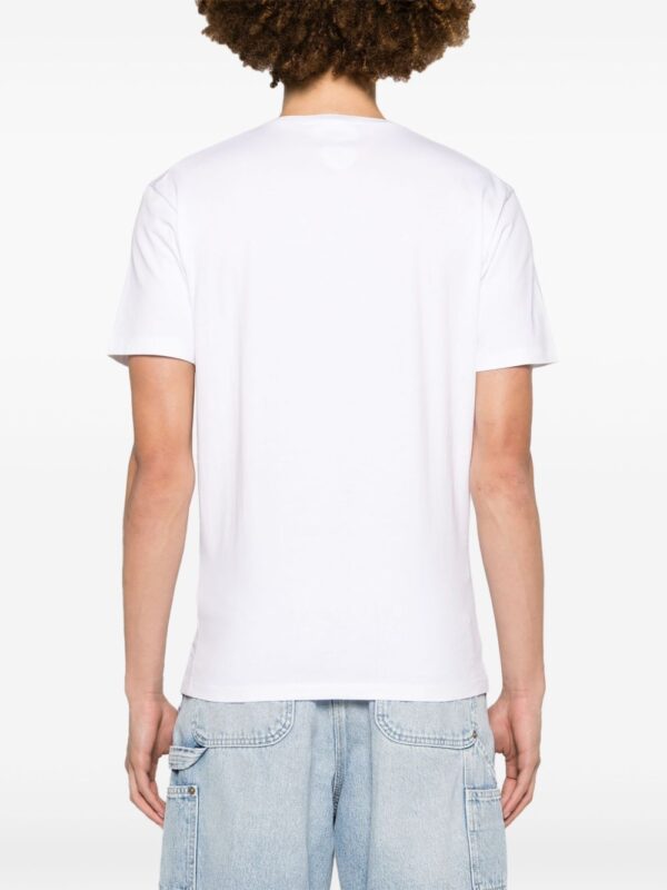 ⁦College logo-print T-shirt⁩ - الصورة ⁦2⁩