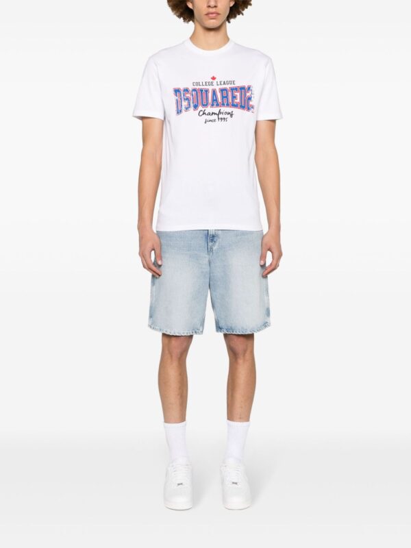 College logo-print T-shirt