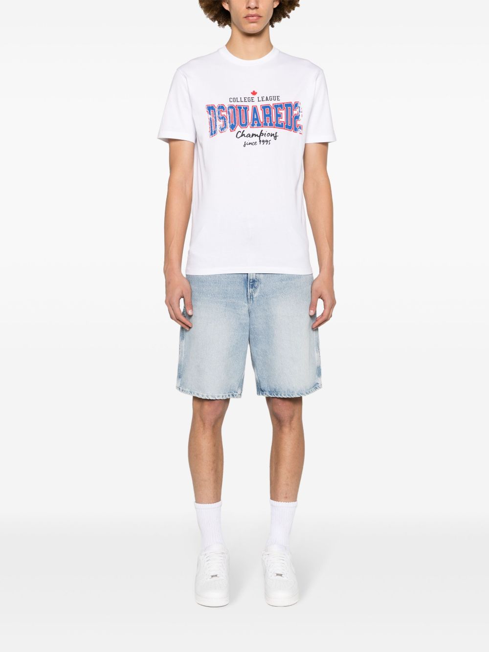 College logo-print T-shirt
