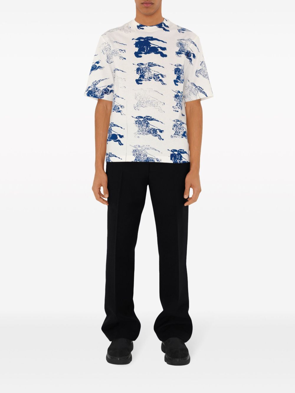 EKD stamp-print cotton T-shirt