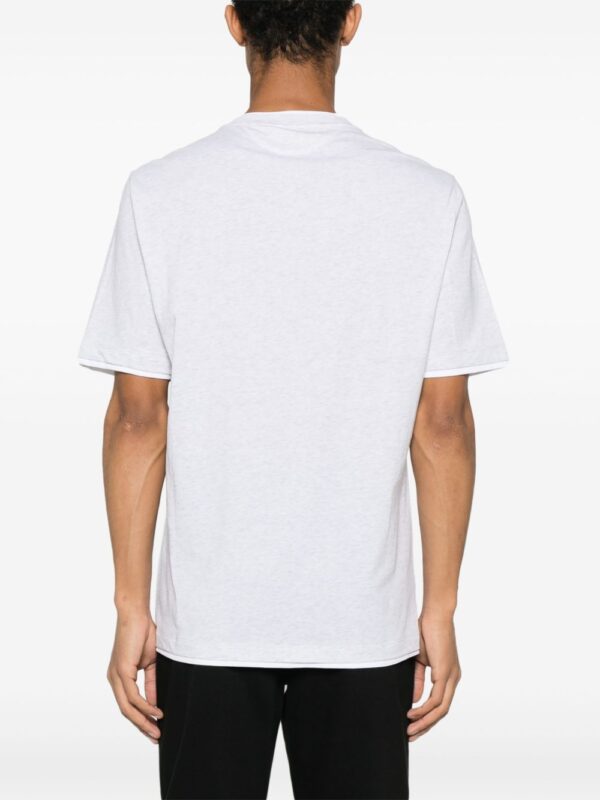 ⁦embroidered-logo cotton T-shirt⁩ - الصورة ⁦2⁩