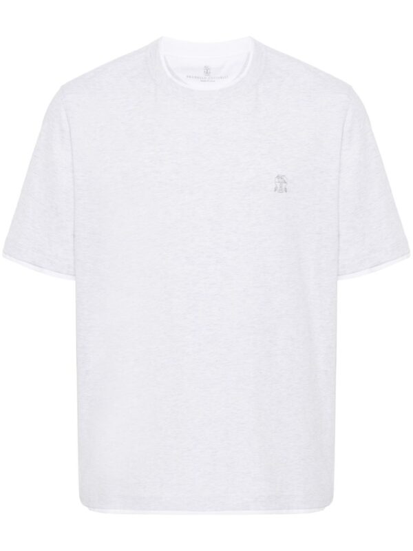 embroidered-logo cotton T-shirt