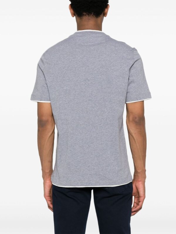 ⁦faux-layered cotton T-shirt⁩ - الصورة ⁦2⁩