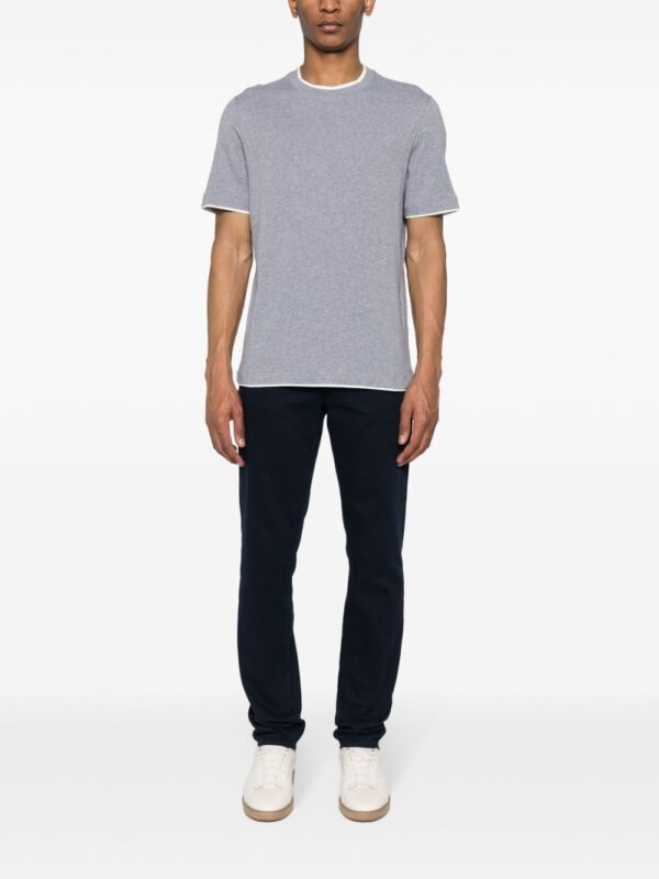 ⁦faux-layered cotton T-shirt⁩ - الصورة ⁦3⁩