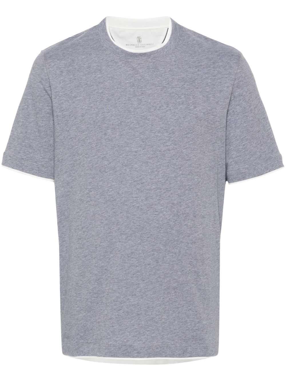 faux-layered cotton T-shirt