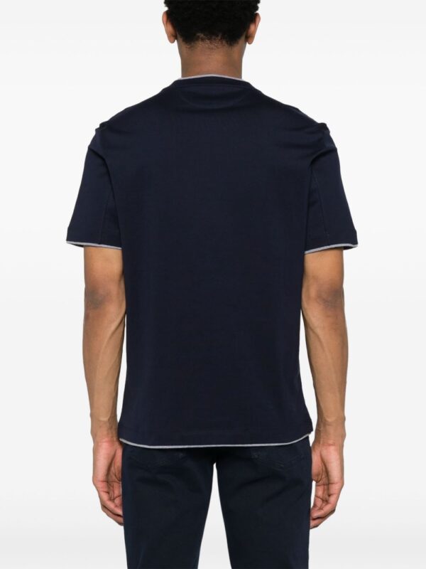 ⁦faux-layered cotton T-shirt⁩ - الصورة ⁦2⁩