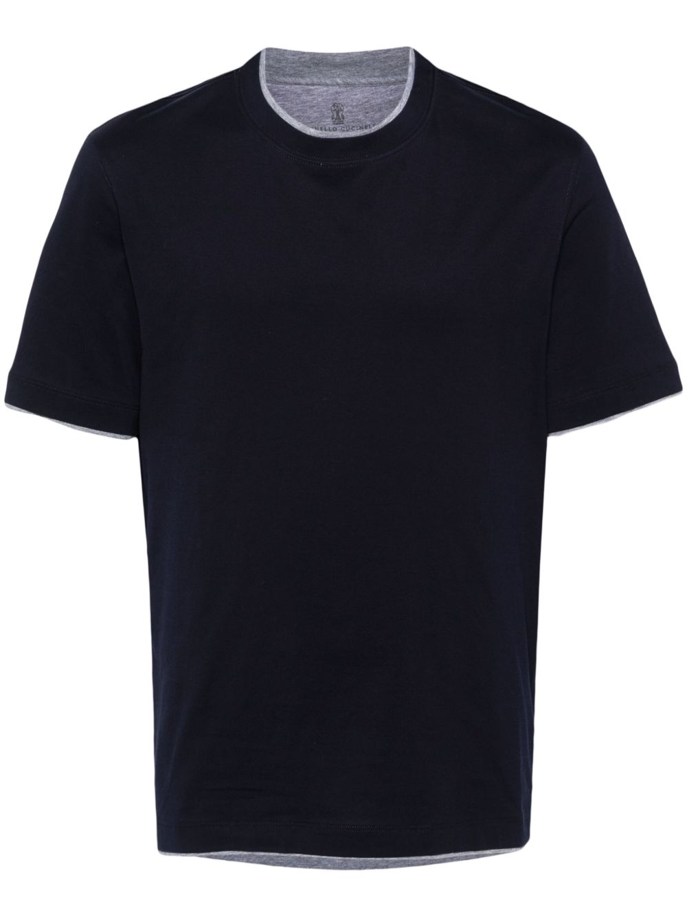 faux-layered cotton T-shirt