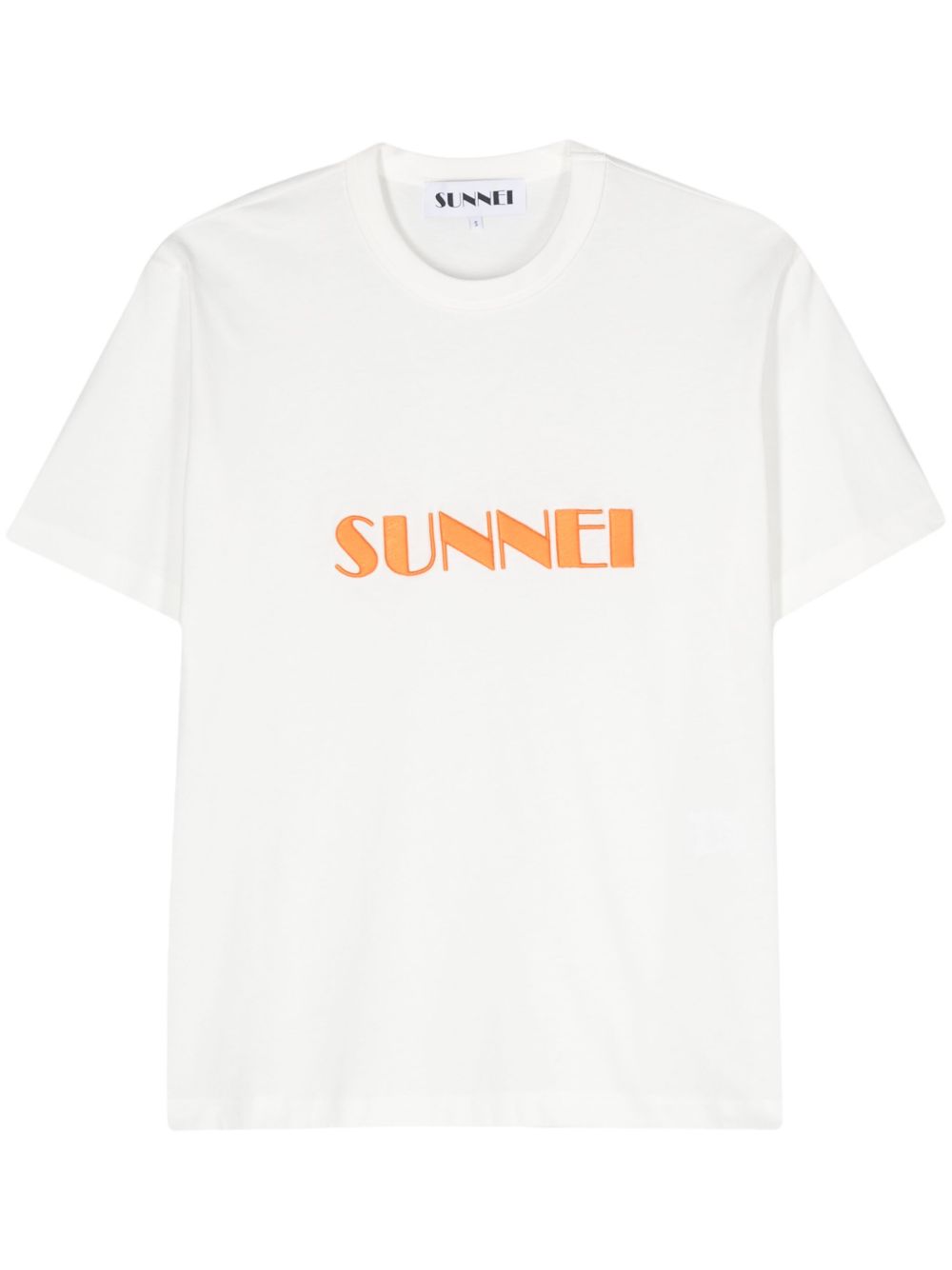 embroidered-logo organic-cotton T-shirt