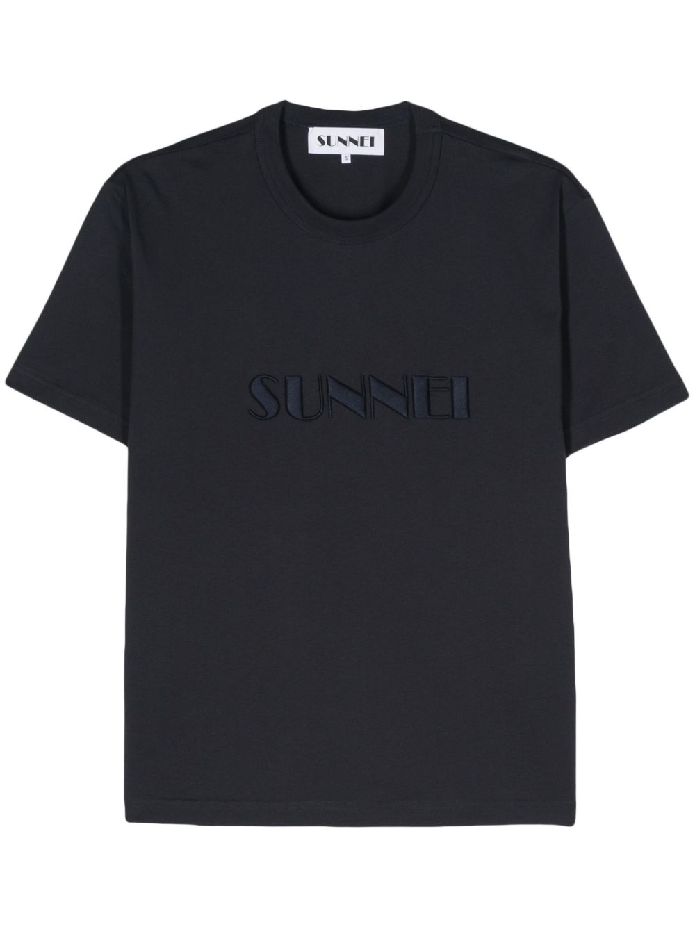 embroidered-logo organic-cotton T-shirt