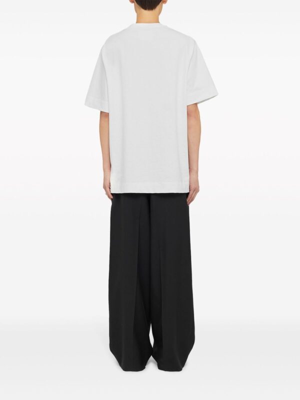⁦crew-neck stretch-cotton T-shirt⁩ - الصورة ⁦2⁩