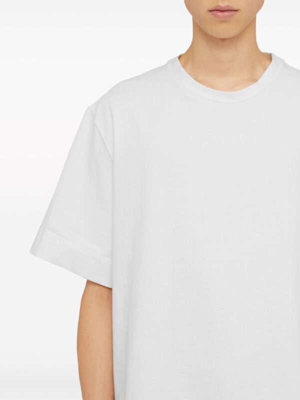 ⁦crew-neck stretch-cotton T-shirt⁩ - الصورة ⁦4⁩