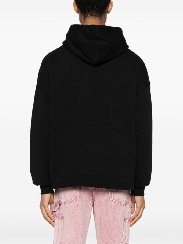 ⁦crystal-embellished-logo cotton hoodie⁩ - الصورة ⁦2⁩