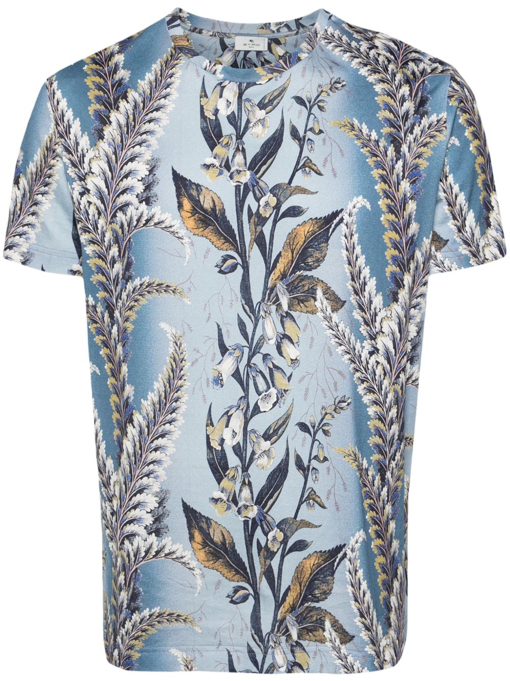 botanical-print cotton T-shirt