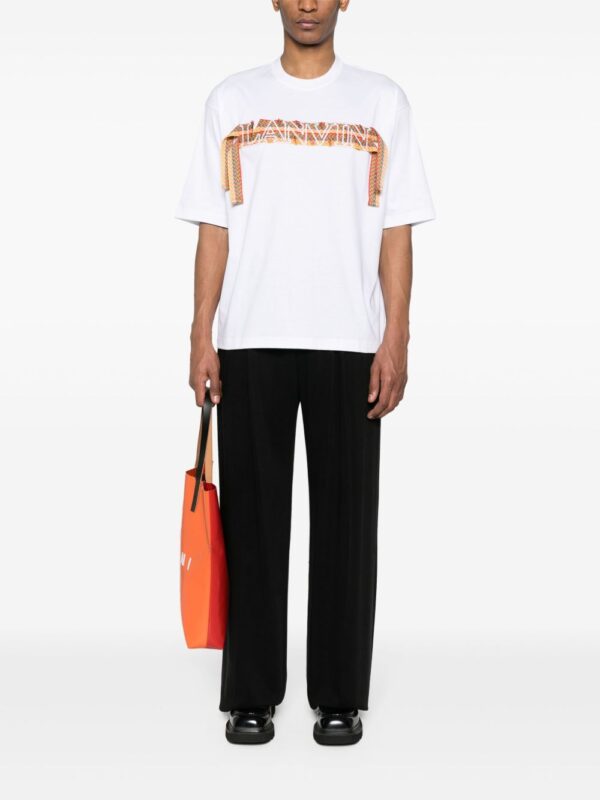 ⁦Curb embroidered cotton T-shirt⁩ - الصورة ⁦4⁩