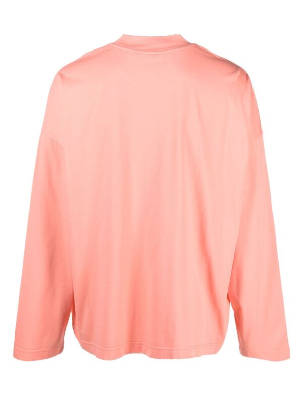 ⁦embossed-logo long-sleeve T-shirt⁩ - الصورة ⁦3⁩