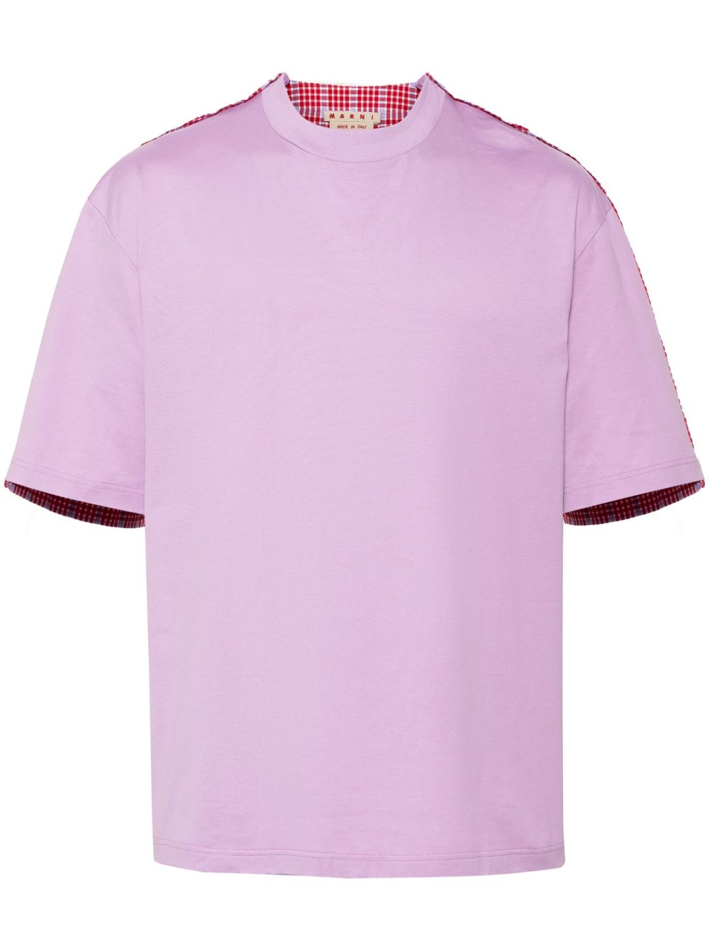 contrasting-panel T-shirt