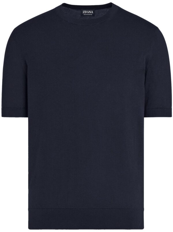 fine-knit cotton T-shirt