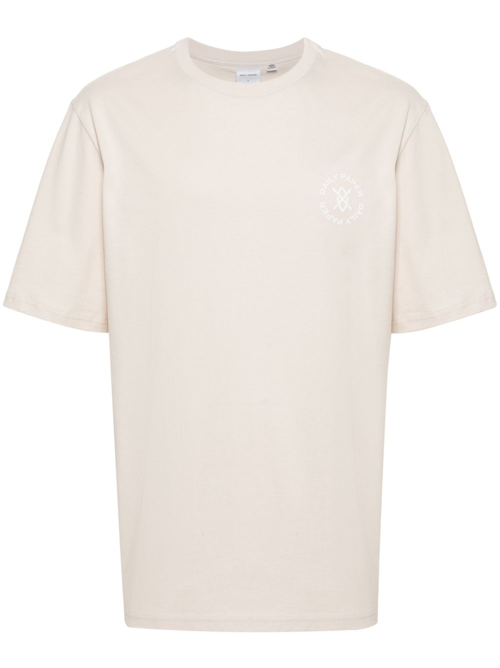 Circle-print cotton T-shirt