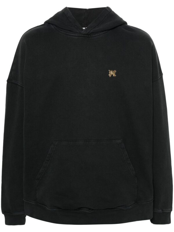 Burning Logo-print cotton hoodie