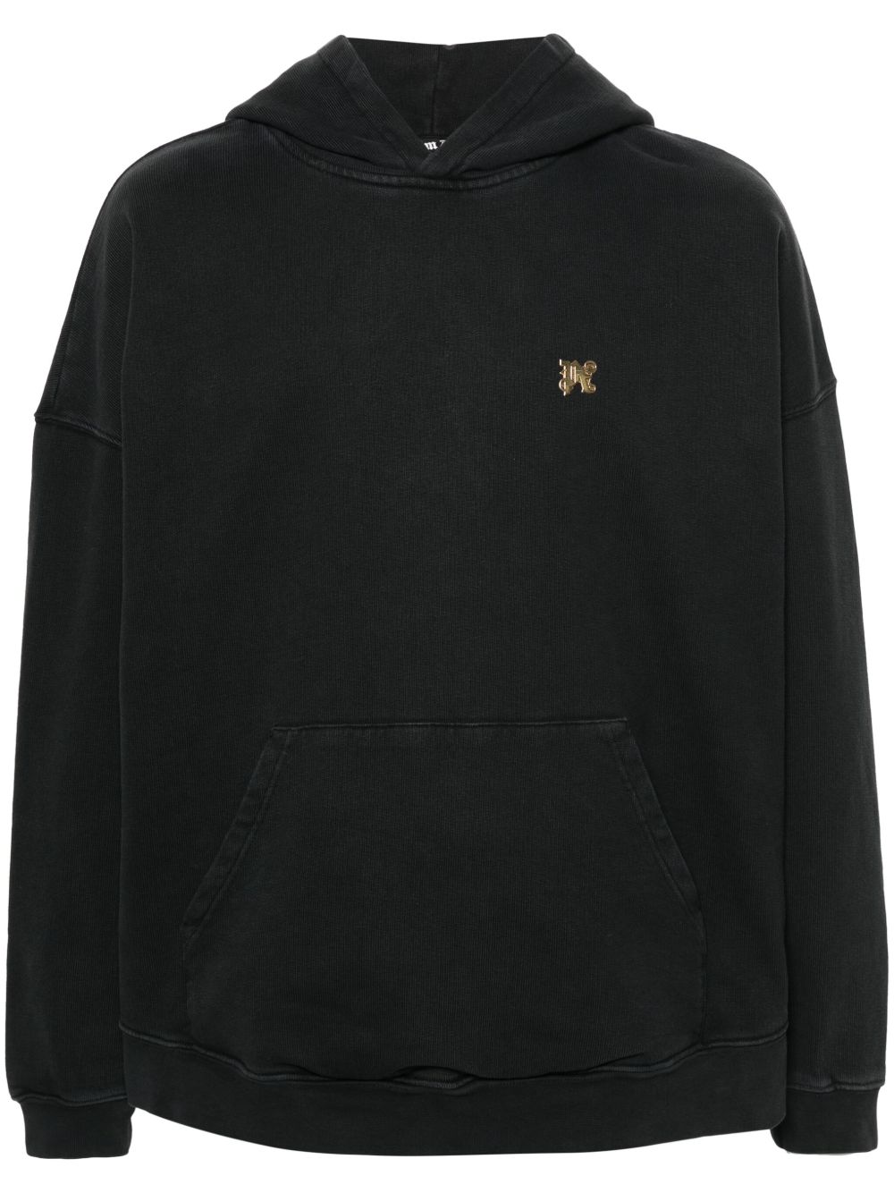 Burning Logo-print cotton hoodie
