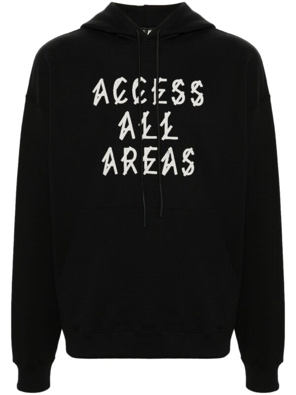 logo-print cotton hoodie