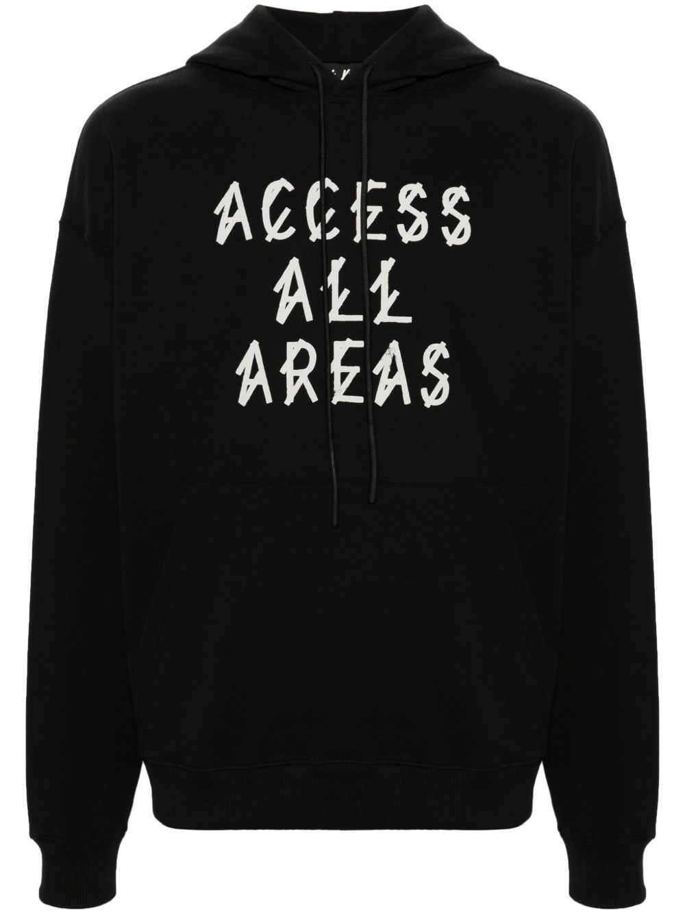 logo-print cotton hoodie