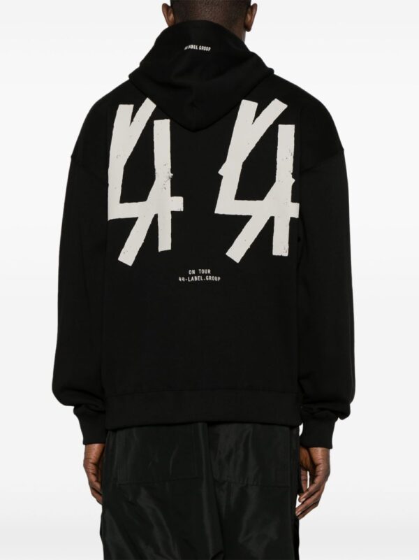 ⁦logo-print cotton hoodie⁩ - الصورة ⁦2⁩