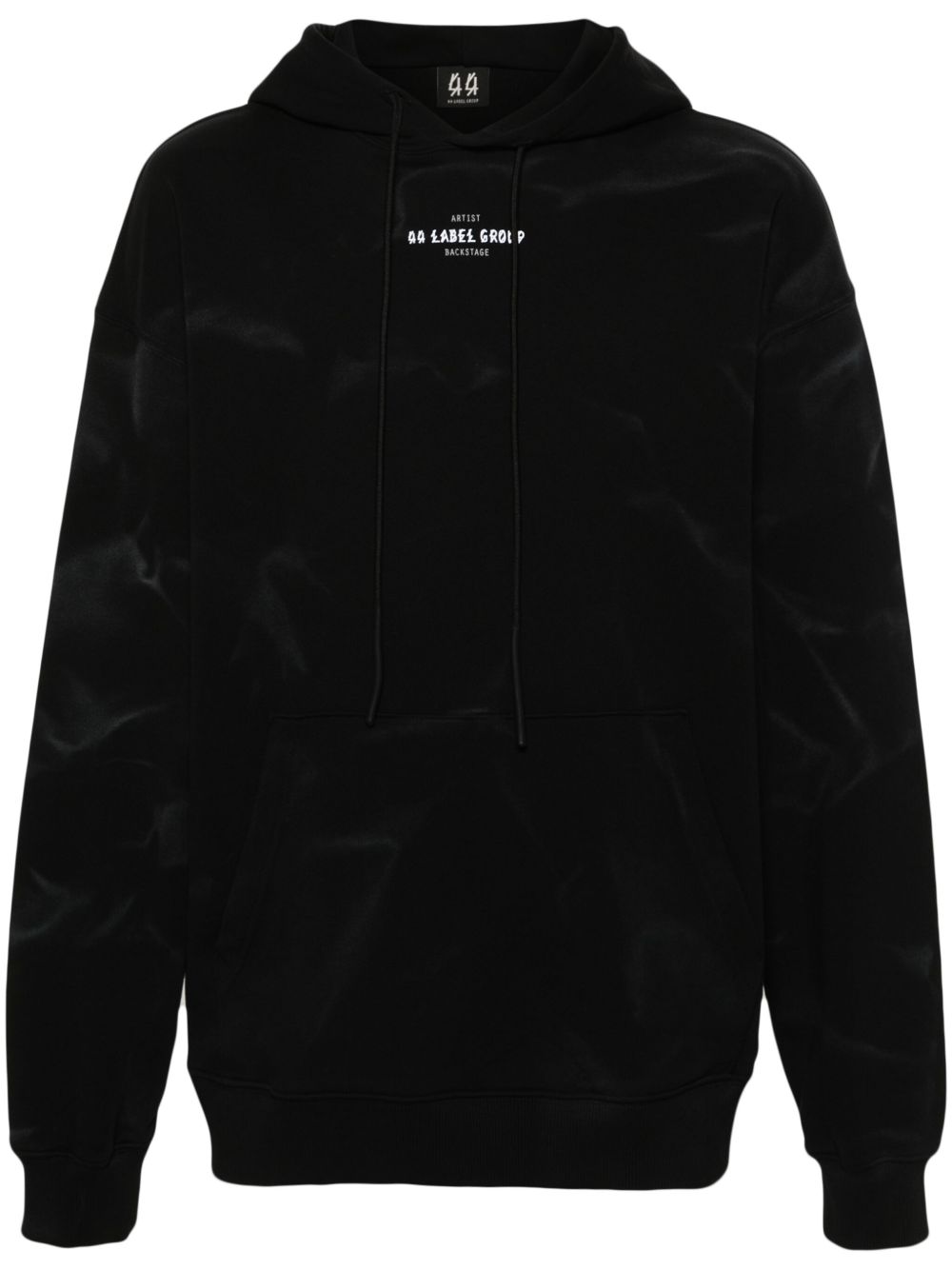 logo-print faded-effect hoodie