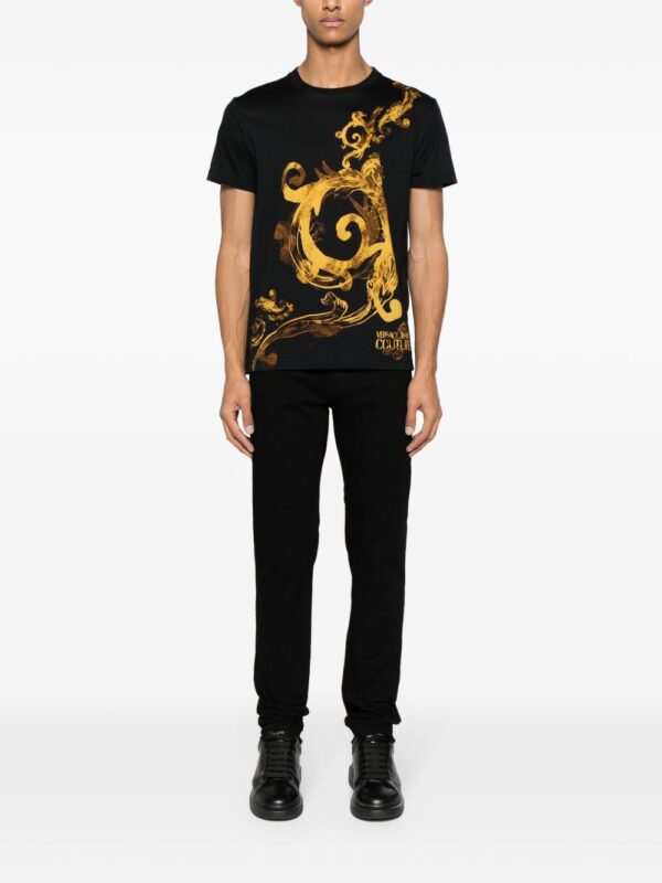 ⁦Barocc-print cotton T-shirt⁩ - الصورة ⁦3⁩