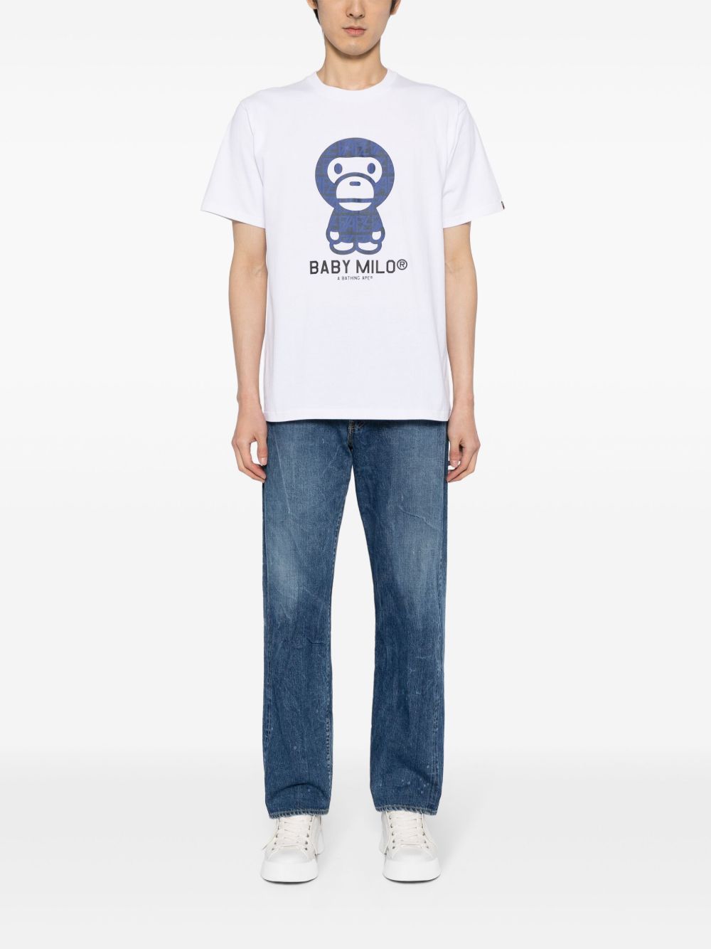 Baby Milo-print cotton T-shirt