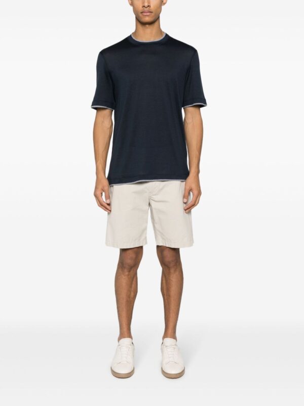 ⁦contrast-trim T-shirt⁩ - الصورة ⁦3⁩