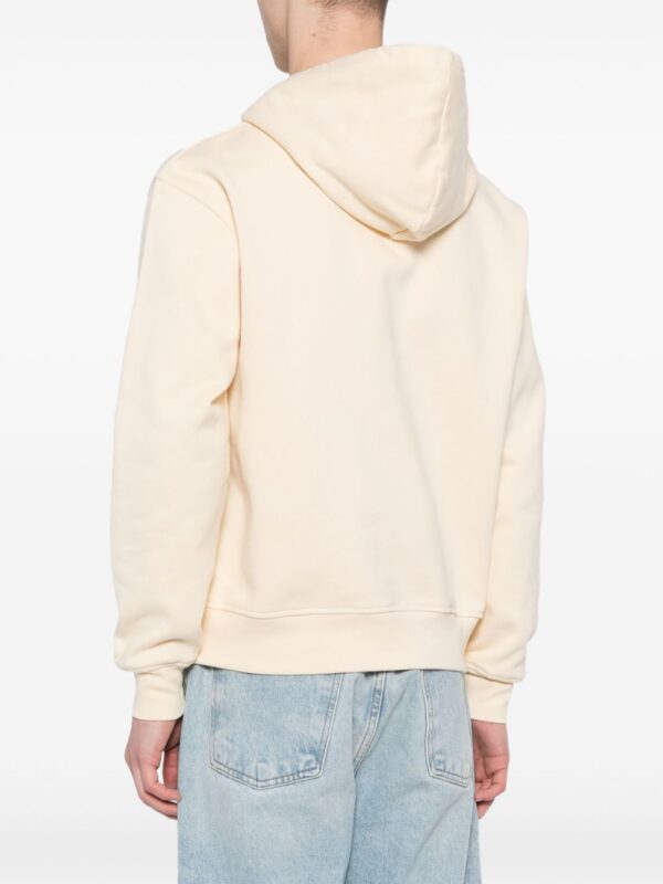 ⁦logo-embroidered cotton hoodie⁩ - الصورة ⁦2⁩